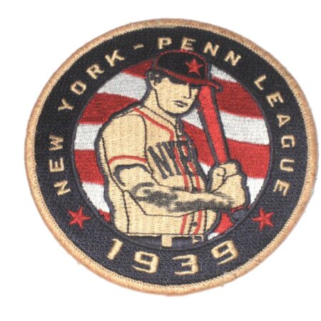 Colby Morris Brooklyn Cyclones Signed Official New York Penn League 1939 Game Patch