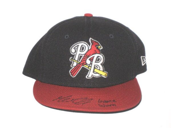 Gordon Graceffo Game Worn & Signed Official Palm Beach Cardinals Alternate New Era 59FIFTY Hat