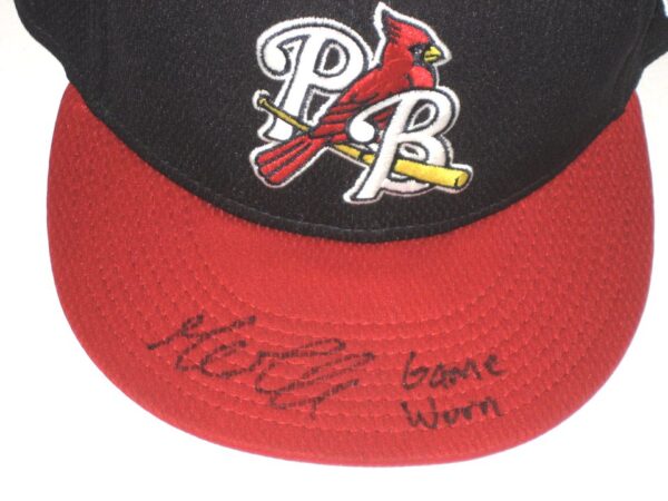 Gordon Graceffo Game Worn & Signed Official Palm Beach Cardinals Alternate New Era 59FIFTY Hat