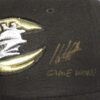 Hunter Schryver 2021 Game Worn & Signed Black Charlotte Knights Home New Era 59FIFTY Fitted Hat