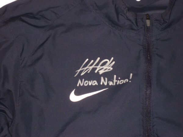 Hunter Schryver Player Issued & Signed Official Villanova Wildcats #8 Nova Nation! 150th Anniversary Nike 1:2 Zip Pullover Jacket