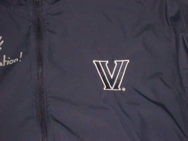 Hunter Schryver Player Issued & Signed Official Villanova Wildcats #8 Nova Nation! 150th Anniversary Nike 1:2 Zip Pullover Jacket