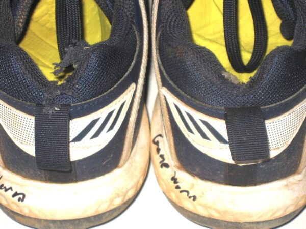 Luke Waddell Georgia Tech Yellow Jackets Game Worn & Signed Blue & White Adidas Bounce Baseball Cleats