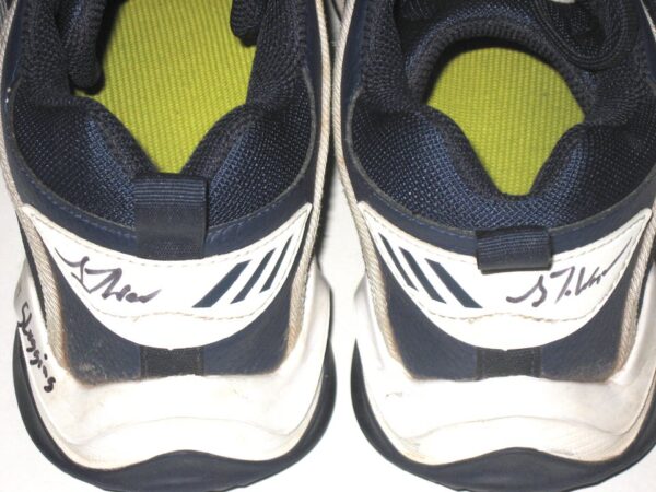 Luke Waddell Georgia Tech Yellow Jackets Training Worn & Signed Blue, White & Grey Adidas Shoes