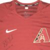 Stuart Fairchild 2021 Rookie Year Batting Practice Worn & Signed Official Arizona Diamondbacks #63 Nike Dri-Fit XL Shirt