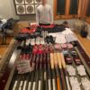 Stuart Fairchild with 2021 Reno Aces Game Worn & Signed Red Franklin Batting Gloves