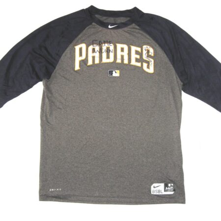 Tom Cosgrove 2021 Game Worn & Signed Official San Diego Padres Nike Dri-Fit Large Shirt