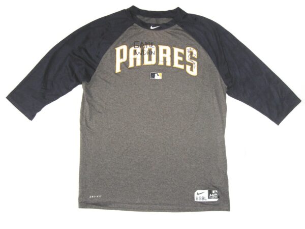 Tom Cosgrove 2021 Game Worn & Signed Official San Diego Padres Nike Dri-Fit Large Shirt