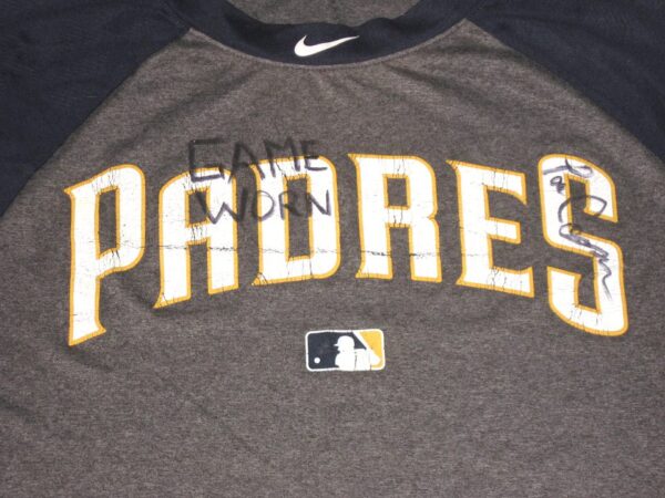 Tom Cosgrove 2021 Game Worn & Signed Official San Diego Padres Nike Dri-Fit Large Shirt