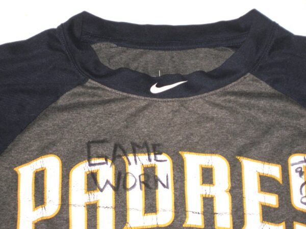 Tom Cosgrove 2021 Game Worn & Signed Official San Diego Padres Nike Dri-Fit Large Shirt