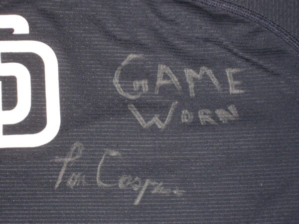 Tom Cosgrove 2021 Game Worn & Signed Official San Diego Padres Nike Pro Shirt