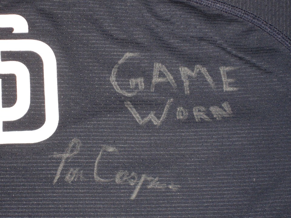 Tom Cosgrove 2021 Game Worn & Signed Official San Diego Padres Nike Dri-Fit  Large Shirt - Big Dawg Possessions