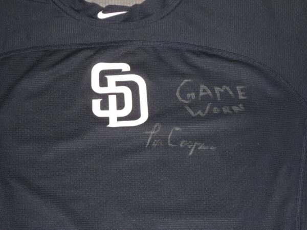 Tom Cosgrove 2021 Game Worn & Signed Official San Diego Padres Nike Pro Shirt