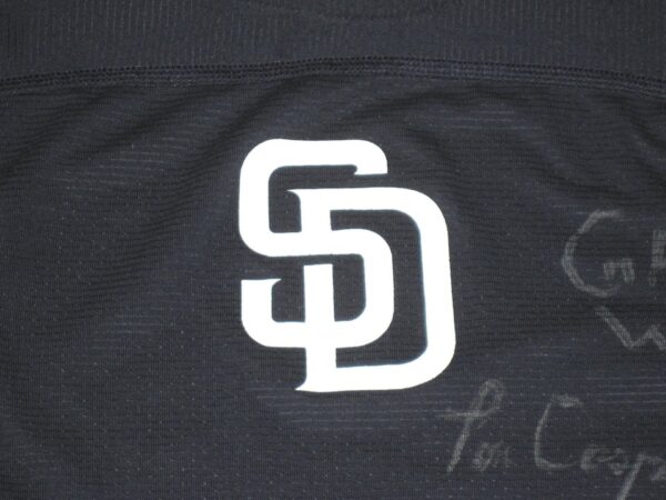 Tom Cosgrove 2021 Game Worn & Signed Official San Diego Padres Nike Pro Shirt