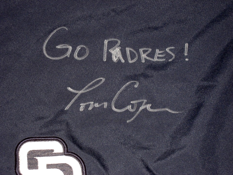 Tom Cosgrove Team Issued & Signed Official Blue San Diego Padres Nike Dri- Fit Large Shorts - Big Dawg Possessions