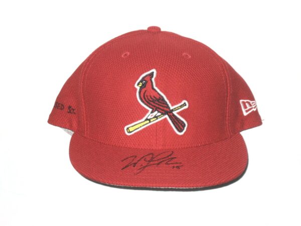 Will Latcham Game Used & Signed Official St Louis Cardinals Spring Training New Era 59FIFTY Hat