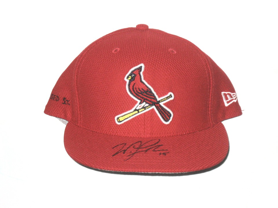 Will Latcham Game Used & Signed Official St Louis Cardinals Spring Training  New Era 59FIFTY Hat - Big Dawg Possessions