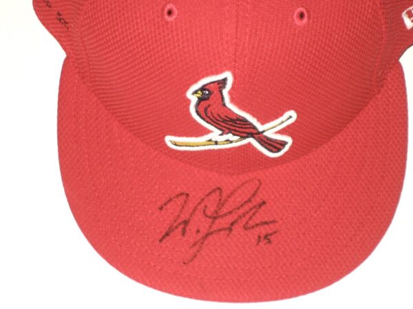 Will Latcham Game Used & Signed Official St Louis Cardinals Spring Training New Era 59FIFTY Hat