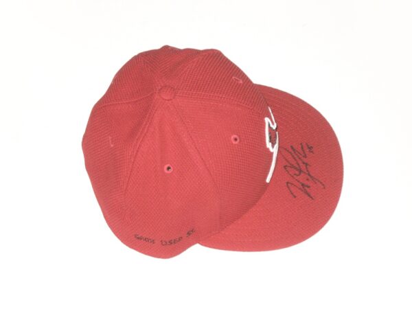 Will Latcham Game Used & Signed Official St Louis Cardinals Spring Training New Era 59FIFTY Hat