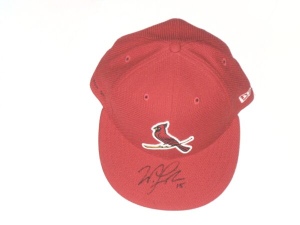 Will Latcham Game Used & Signed Official St Louis Cardinals Spring Training New Era 59FIFTY Hat