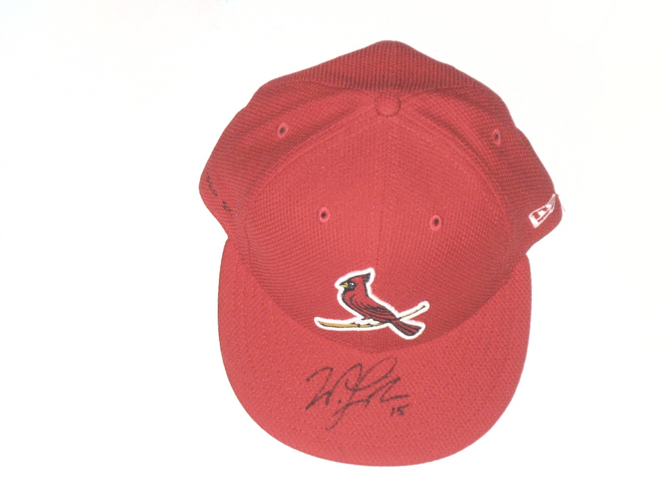 Will Latcham Game Used & Signed Official St Louis Cardinals Spring Training  New Era 59FIFTY Hat