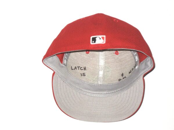 Will Latcham Game Used & Signed Official St Louis Cardinals Spring Training New Era 59FIFTY Hat