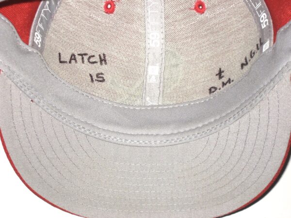 Will Latcham Game Used & Signed Official St Louis Cardinals Spring Training New Era 59FIFTY Hat