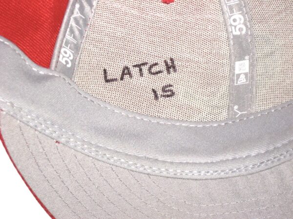 Will Latcham Game Used & Signed Official St Louis Cardinals Spring Training New Era 59FIFTY Hat