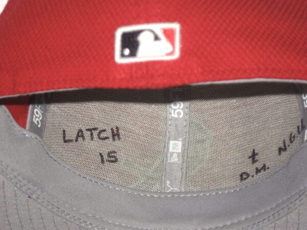 Will Latcham Game Used & Signed Official St Louis Cardinals Spring Training New Era 59FIFTY Hat