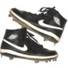 Jalen Miller 2021 Mississippi Braves Game Worn & Signed Black Nike Jordan 1 Baseball Cleats