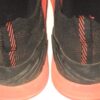 Jalen Miller 2021 Mississippi Braves Training Worn & Signed Orange & Black Under Armour Tribase Reign 2 Shoes