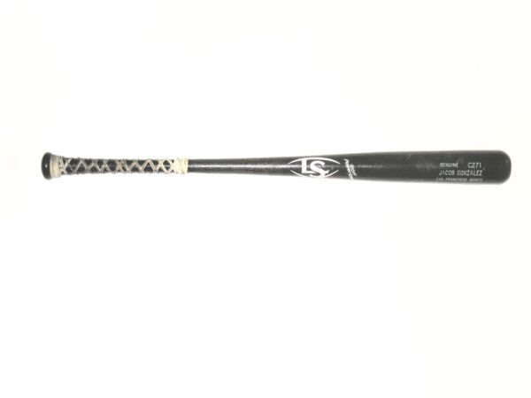 Jalen Miller San Jose Giants Game Used & Signed Louisville Slugger Model C271 Baseball Bat