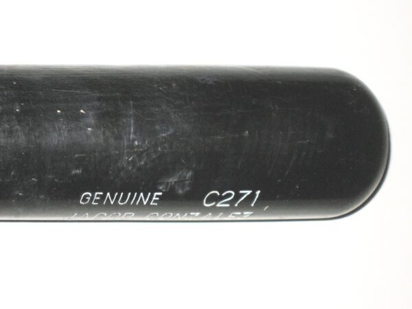 Jalen Miller San Jose Giants Game Used & Signed Louisville Slugger Model C271 Baseball Bat