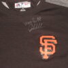 Jalen Miller Team Issued & Signed Official San Francisco Giants Majestic Thermabase Pullover Sweatshirt - Worn for Batting Practice!