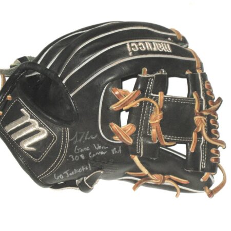 Luke Waddell Georgia Tech Yellow Jackets Game Used & Signed Black Marucci Baseball Glove