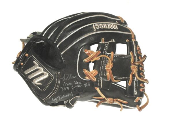 Luke Waddell Georgia Tech Yellow Jackets Game Used & Signed Black Marucci Baseball Glove