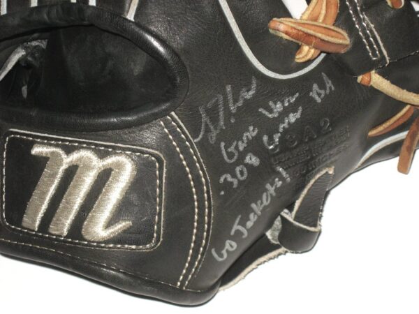 Luke Waddell Georgia Tech Yellow Jackets Game Used & Signed Black Marucci Baseball Glove