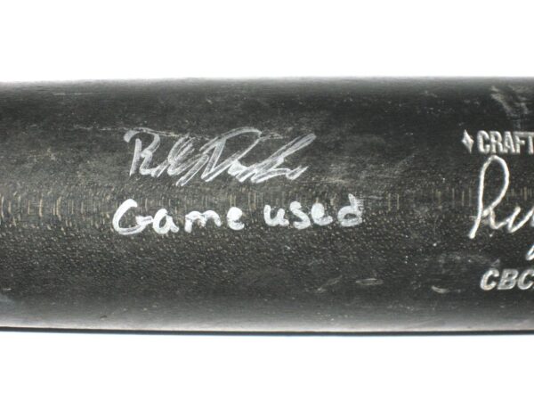 Riley Delgado 2021 Rome Braves Game Used & Signed Cooperstown CBC271 Maple Baseball Bat - CRACKED