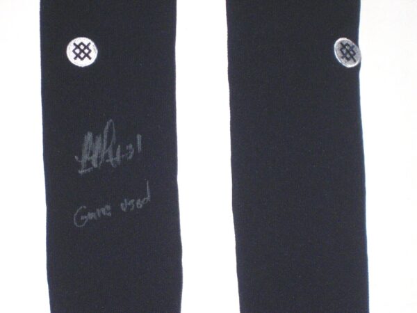 Rusber Estrada 2022 Augusta GreenJackets Game Worn & Signed Official Stance MLB Socks