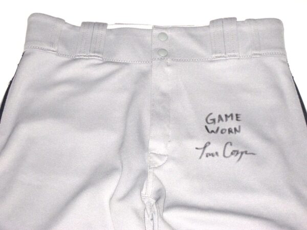 Tom Cosgrove 2021 San Antonio Missions Game Worn & Signed Gray Majestic Pants