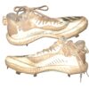 Cesar Rodriguez 2022 FCL Braves Game Worn & Signed White & Silver Adidas Baseball Cleats