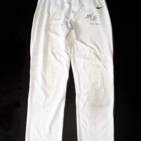 Gordon Graceffo Villanova Wildcats #24 Game Worn & Signed White Nike Pants