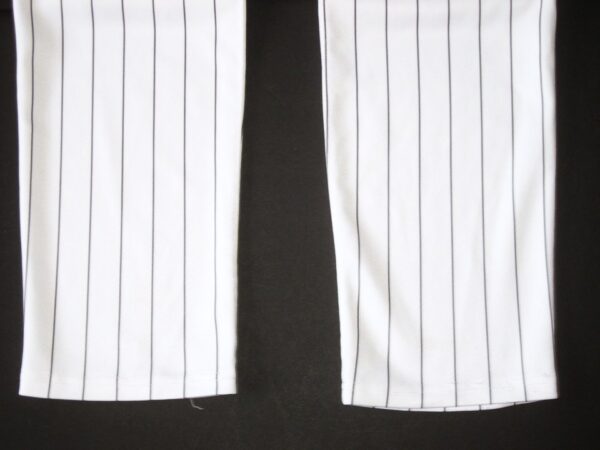 Hunter Schryver 2019 Birmingham Barons Game Worn & Signed Pinstripe Majestic Pants