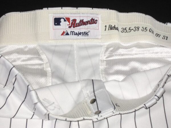 Hunter Schryver 2019 Birmingham Barons Game Worn & Signed Pinstripe Majestic Pants