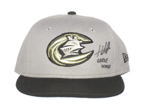 Hunter Schryver Game Worn & Signed Official Charlotte Knights New Era 59FIFTY Hat