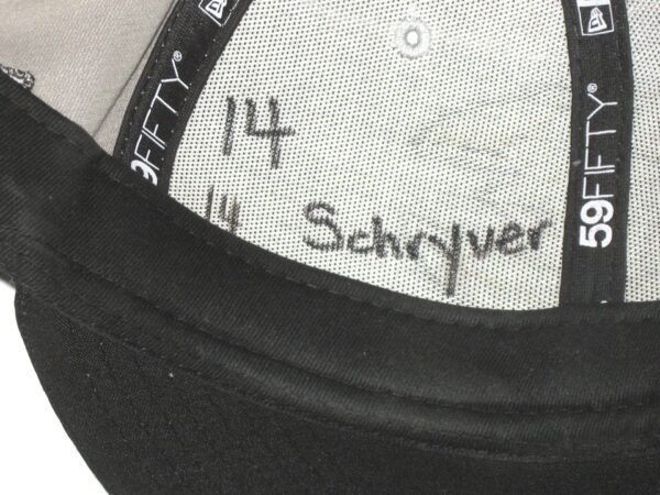 Hunter Schryver Game Worn & Signed Official Charlotte Knights New Era 59FIFTY Hat