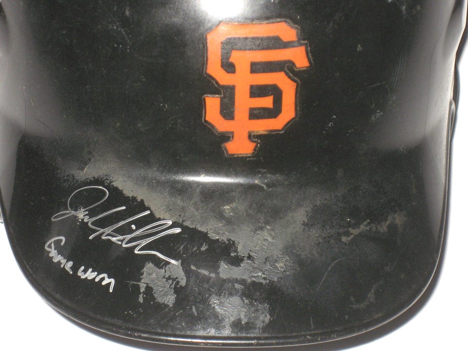 Jalen Miller Game Worn & Signed Official San Francisco Giants Rawlings Batting Helmet - Worn In MILB Instructional League!