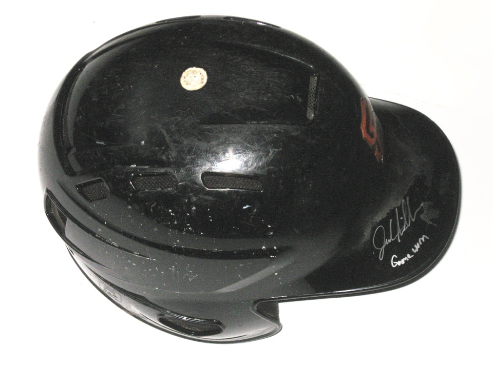 Jalen Miller Game Worn & Signed Official San Francisco Giants Rawlings Batting Helmet - Worn In MILB Instructional League!