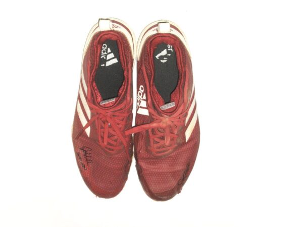 Jalen Miller San Jose Giants Game Worn & Signed Red & White Adidas Cleats