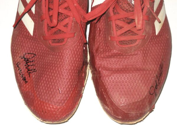 Jalen Miller San Jose Giants Game Worn & Signed Red & White Adidas Cleats